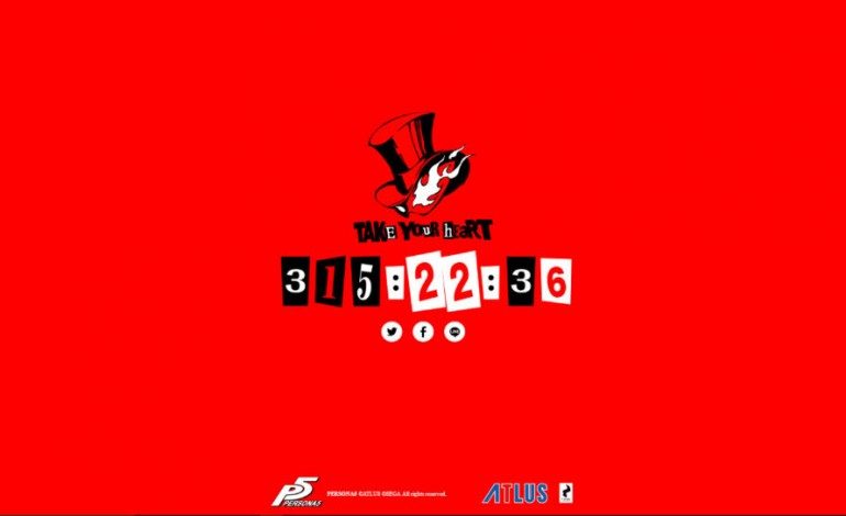 Persona 5 Countdown Out On Atlus Website