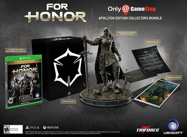 Gamestop Exclusive For Honor Collector's Edition Revealed mxdwn Games