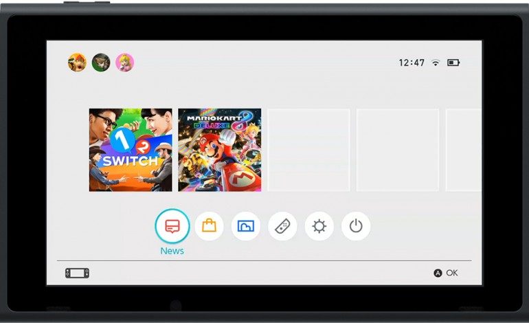Nintendo Switch UI Revealed