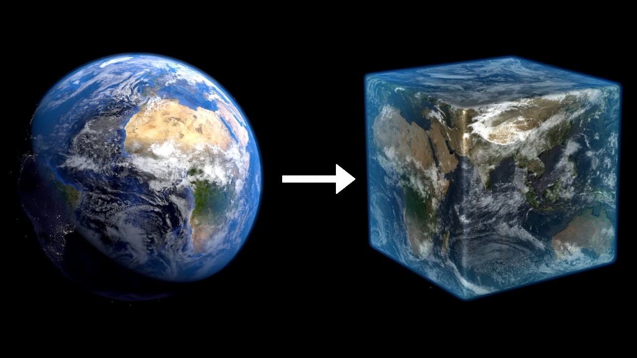 A 1:1 scale model of Earth is possible in Minecraft, with mods and