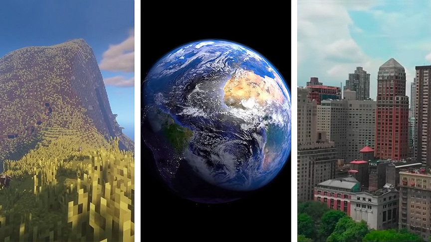 Ridiculous Minecraft Project Dares a 1:1 Scale Planet Earth Remake