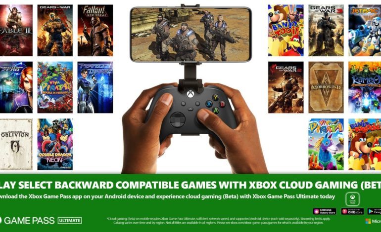 Backward Compatible Games Are Going To Be Able To Be Played With Xbox Cloud Gaming