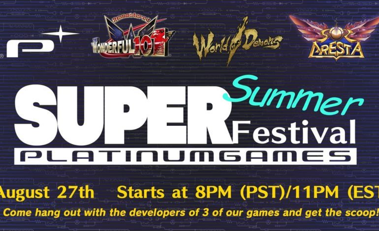 Platinum Games Super Summer Festival Livestream Set for Friday August 27