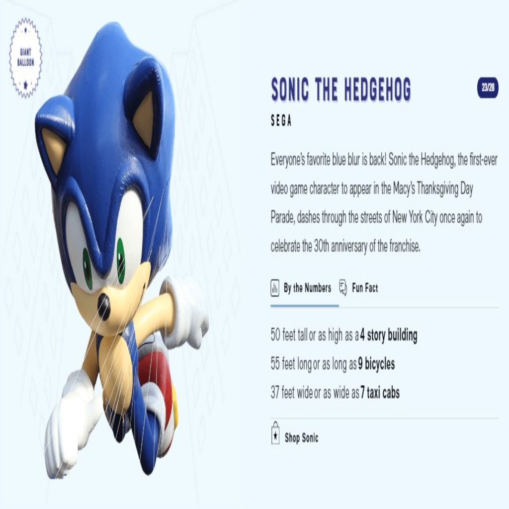 sonic is back at the macy s thanksgiving day parade mxdwn games