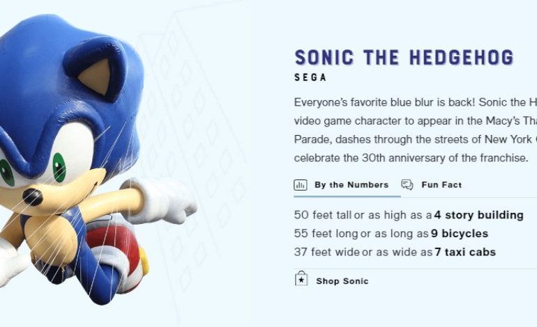 Sonic Is Back At The Macy’s Thanksgiving Day Parade