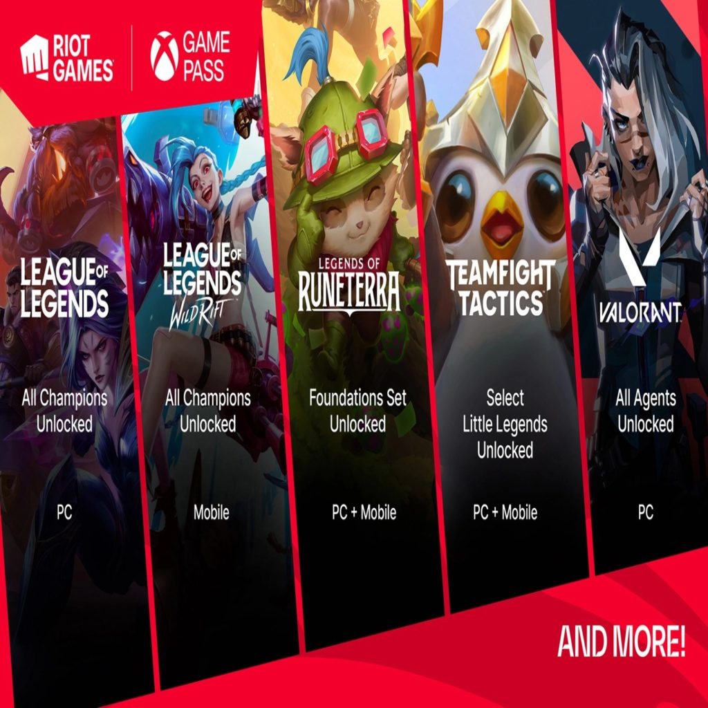 Riot Games titles are coming to Xbox Game Pass with all champions included