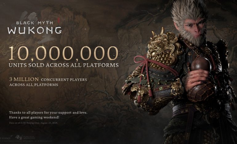 Black Myth: Wukong’s Success Continues With 10 Million Units Sold Across All Platforms In Three Days