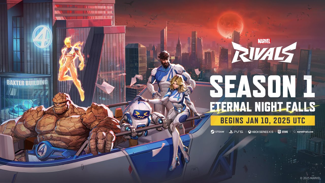 Marvel Rivals Season 1: Eternal Night Falls Launches January 10, First Look At Fantastic 4 Revealed