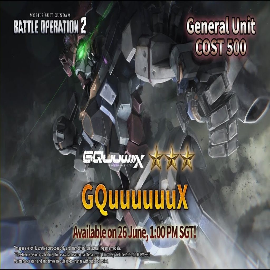 The Gundam QuuuuuuX is Coming to Gundam Battle Operation 2 to