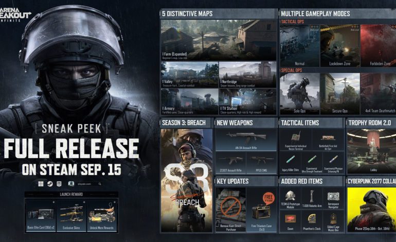 Arena Breakout: Infinite Set to Launch September 15th