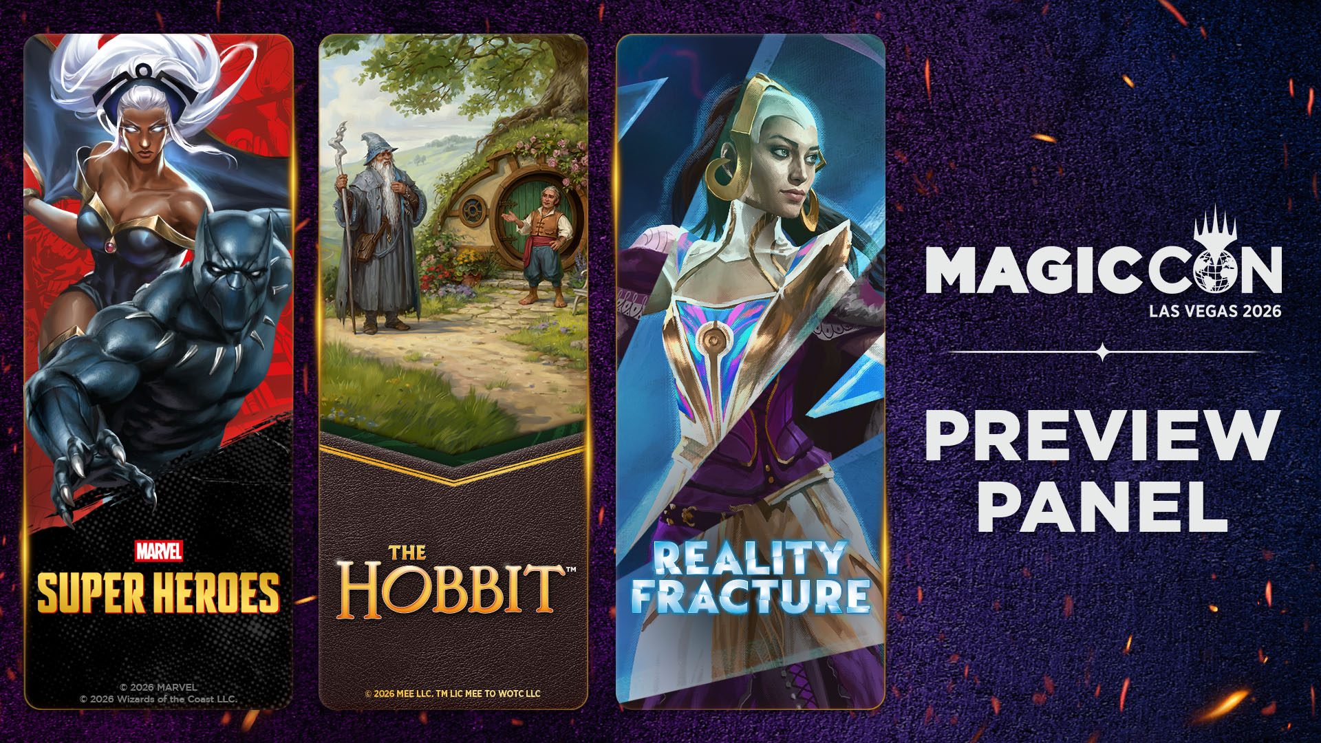 Wizards Of The Coast Reveals The Hobbit, Reality Fracture, Marvel Super Heroes, & A New Card Game Called Mood Swings At MagicCon Las Vegas 2026